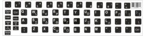 Αυτοκόλλητο universal για πληκτρολόγιο notebook