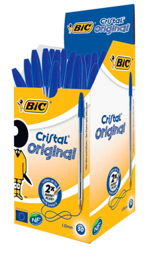 BIC στυλό διαρκείας Cristal με μύτη 1mm