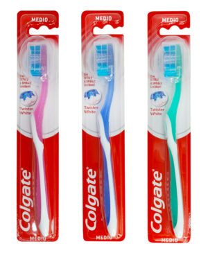 COLGATE οδοντόβουρτσα Twister White medium