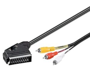 GOOBAY καλώδιο SCART 21-pin σε 3x RCA 50364