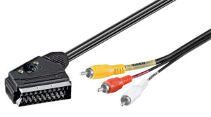 GOOBAY καλώδιο SCART 21-pin σε 3x RCA 50365