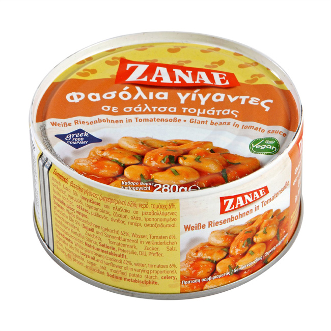 ZANAE κονσέρβα φασόλια γίγαντες σε σάλτσα ντομάτας