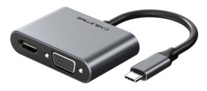 CABLETIME αντάπτορας 2 in 1 USB-C σε HDMI & VGA C160