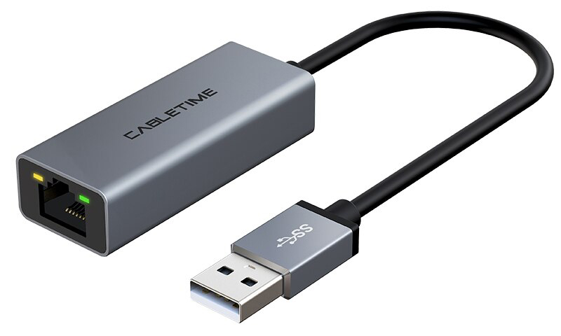 CABLETIME αντάπτορας USB 2.0 σε RJ45 AML100
