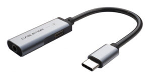 CABLETIME αντάπτορας USB Type-C σε USB Type-C & 3.5mm C160