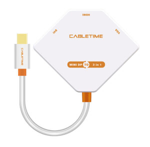 CABLETIME αντάπτορας Mini DisplayPort σε HDMI/DVI/VGA AV589