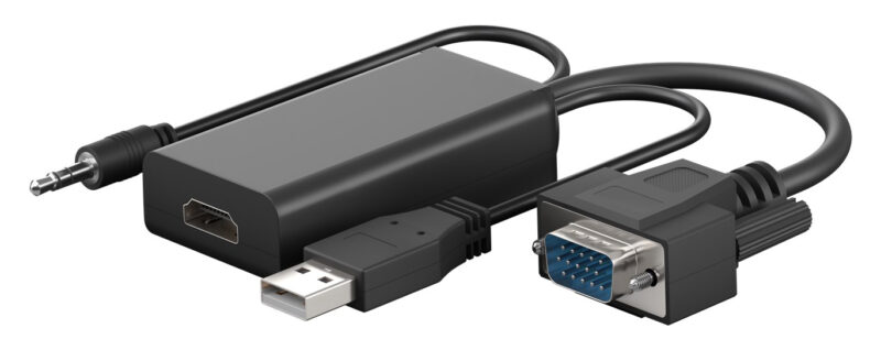 GOOBAY αντάπτορας HDMI σε VGA & 3.5mm 61259