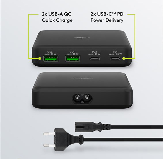 2x USB-A & 2x USB-C