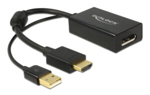 DELOCK αντάπτορας HDMI σε DisplayPort 1.2 62667