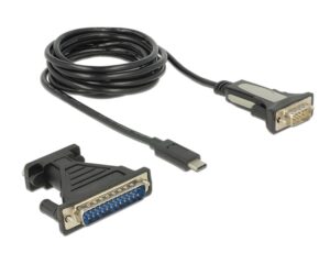 DELOCK Adapter από Serial DB9 RS-232 ή Adapter DB25 σε USB Type-C