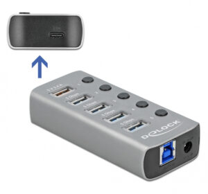 DELOCK USB hub με διακόπτες 63263