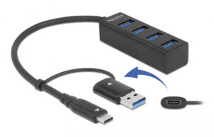 DELOCK USB hub 63828 4x USB 3.2 Gen 1