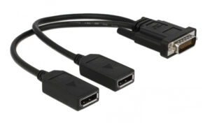 DELOCK αντάπτορας DMS-59 σε 2x DisplayPort 65354