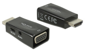 DELOCK αντάπτορας HDMI σε VGA + 3.5mm 65901