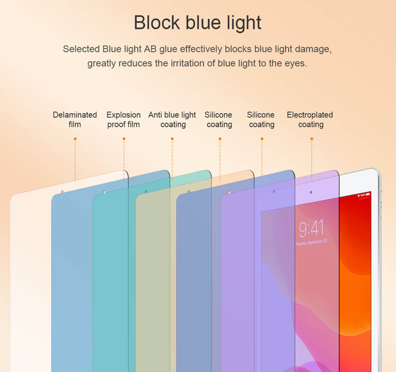 Δεύτερη φωτογραφία του NILLKIN tempered glass V+ Anti Blue Light για Apple iPad 10.9"