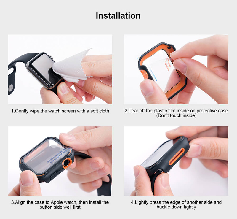 Δεύτερη φωτογραφία του NILLKIN θήκη CrashBumper για Apple Watch series 4/5/6/SE