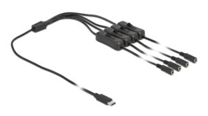 DELOCK καλώδιο USB Type-C σε 4x DC 5.5 x 2.1mm 86802