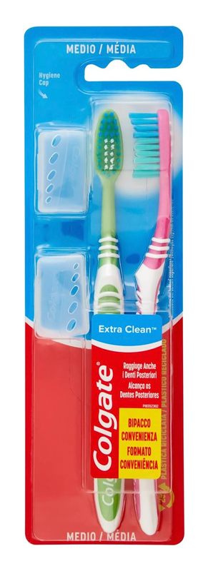 COLGATE οδοντόβουρτσα Extra Clean με καπάκι
