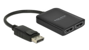 DELOCK splitter DisplayPort σε 2x DisplayPort 87768