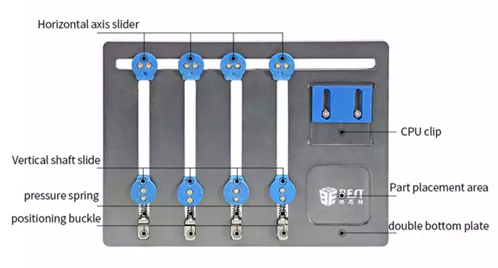 Δεύτερη φωτογραφία του BEST βάση motherboard BST-001Q για επισκευή smartphone