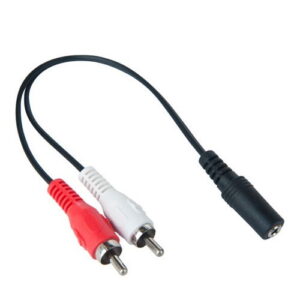 POWERTECH καλώδιο CAB-R015 3.5mm 3pin jack (F) σε 2x RCA (M)