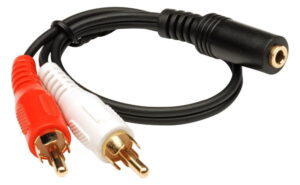 POWERTECH καλώδιο CAB-R016 2x RCA (M) σε 3.5mm 3pin jack (F)