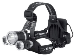 ESPERANZA φακός κεφαλής Cree T6 + 2x XPE Cepheus EOT026