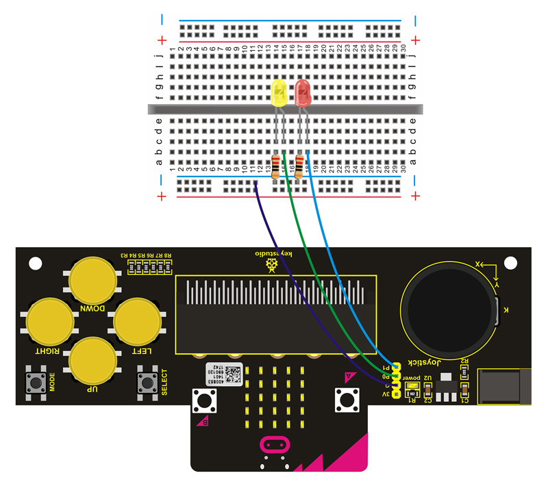 Δεύτερη φωτογραφία του KEYESTUDIO joystick breakout board KS0296 για Micro:bit