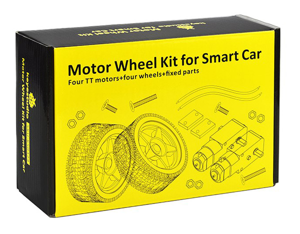 Τέταρτη φωτογραφία του KEYESTUDIO motor wheel kit για smart car KS0324