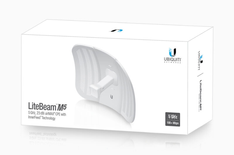 Δεύτερη φωτογραφία του UBIQUITI LiteBeam M5 airMAX CPE Access Point LBE-M5-23