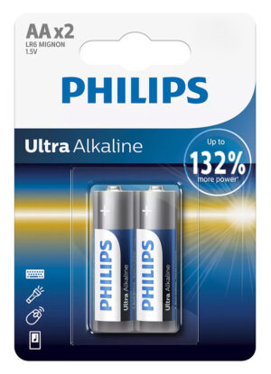 PHILIPS Ultra αλκαλικές μπαταρίες LR6E2B/10