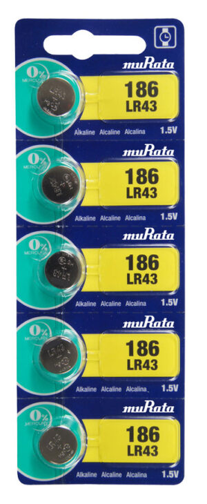 MURATA Αλκαλικές μπαταρίες LR43 MR-LR43