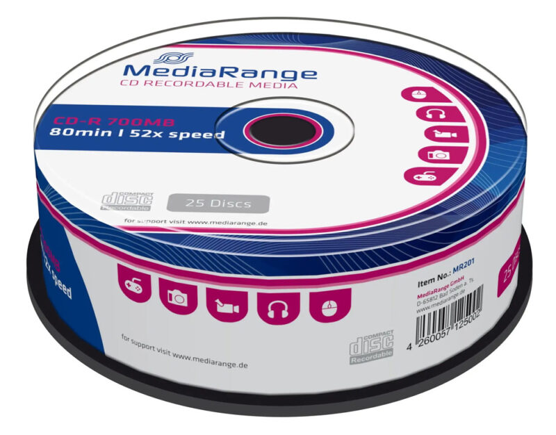 MEDIARANGE CD-R 52x 700MB/80min