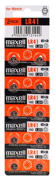 MAXELL αλκαλικές μπαταρίες LR41