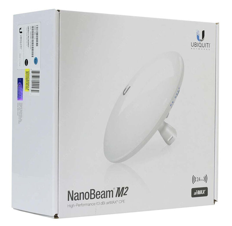 Τρίτη φωτογραφία του UBIQUITI NBE-M2-13 NanoBeam M2 High-Performance airMAX Bridge