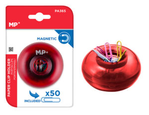 MP πολύχρωμοι συνδετήρες PA365 με κόκκινη μαγνητική βάση