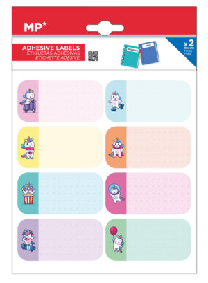 MP αυτοκόλλητες ετικέτες τετραδίων PN125-72