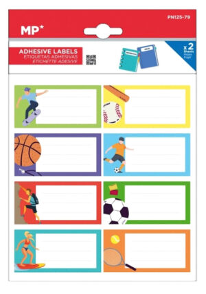 MP αυτοκόλλητες ετικέτες τετραδίων PN125-79