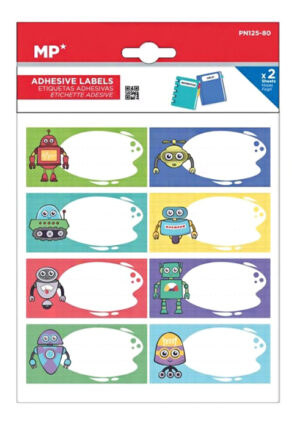 MP αυτοκόλλητες ετικέτες τετραδίων PN125-80