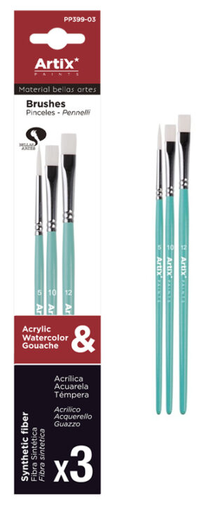 ARTIX PAINTS σετ πινέλων ζωγραφικής PP399-03