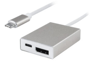 POWERTECH αντάπτορας Type-C σε DisplayPort + Type-C + USB 3.0 PTH-040
