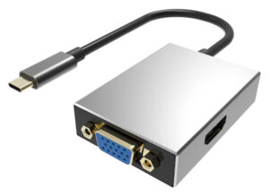 POWERTECH αντάπτορας Type-C σε VGA/HDMI PTH-050