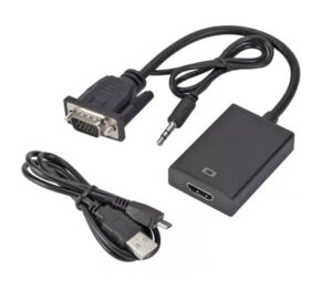POWERTECH αντάπτορας HDMI σε VGA & 3.5mm PTH-078