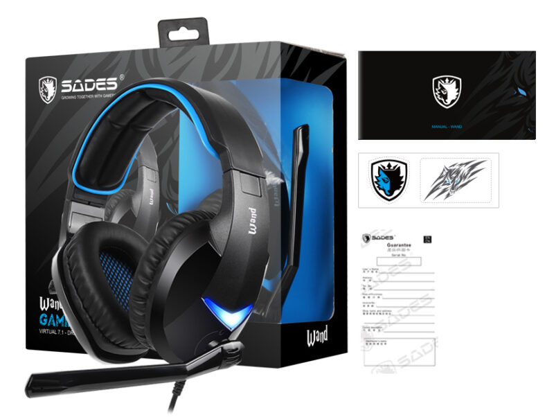 Δεύτερη φωτογραφία του SADES Gaming Headset Wand SA-914-BL