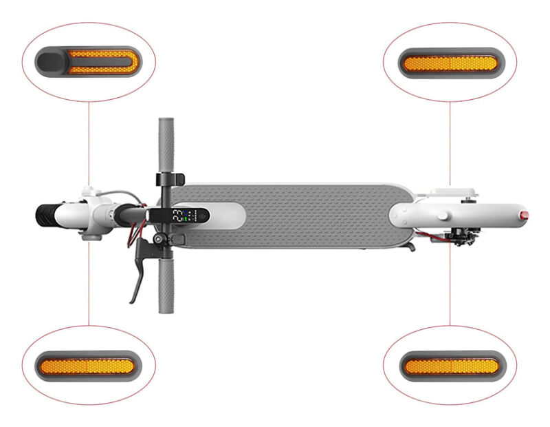 Δεύτερη φωτογραφία του Ανακλαστήρες για ηλεκτρικό πατίνι Xiaomi M365/Pro/1S/Pro 2