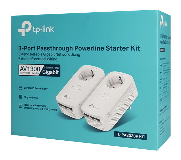 Δεύτερη φωτογραφία του TP-LINK powerline TL-PA8030P kit passthrough