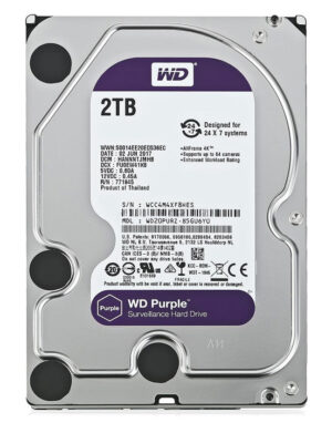WD σκληρός δίσκος 3.5" Purple Surveillance 2TB
